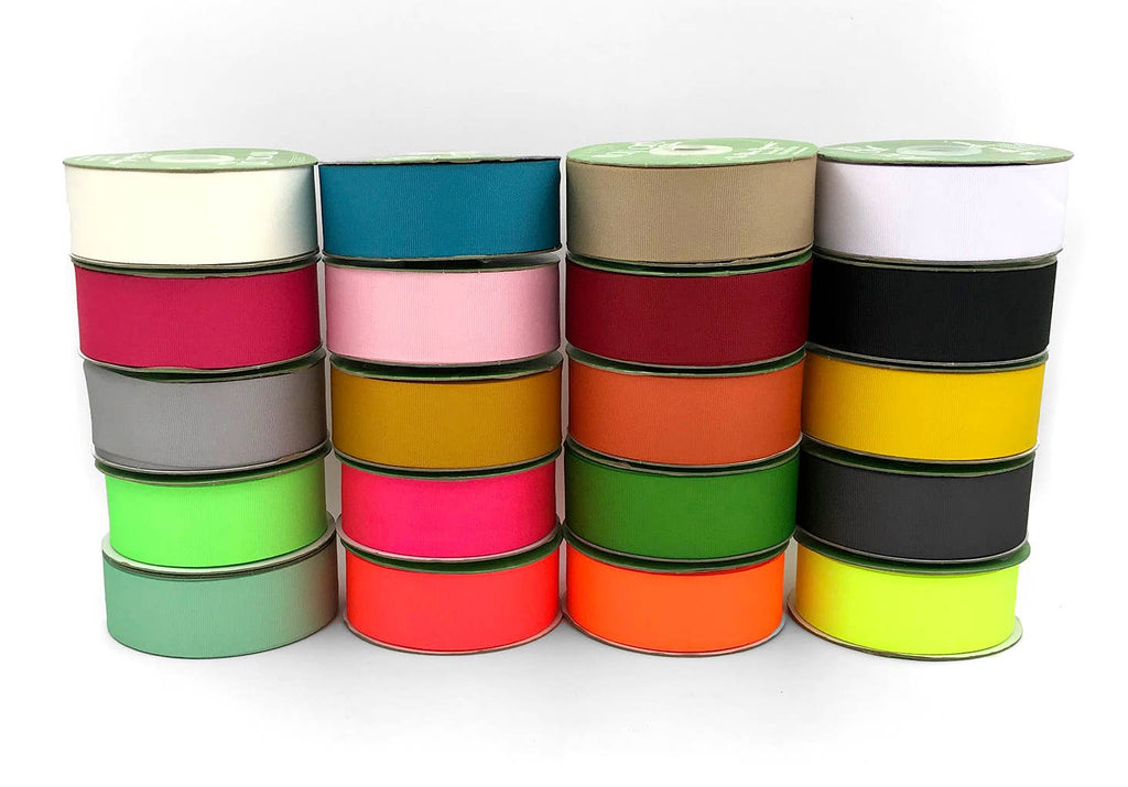 1.5" Light Pink Woven Grosgrain Ribbon