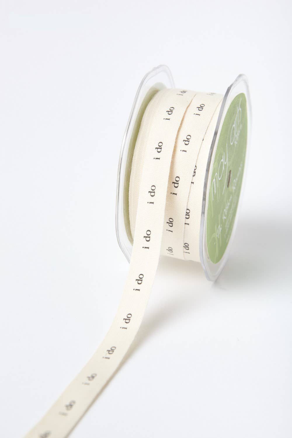 1/2" "I Do" Wedding Print 100% Cotton Ribbon