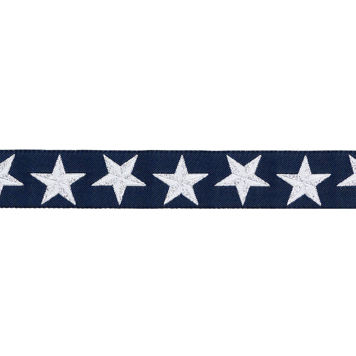 High Flight - Twinkle in Flag Blue - 7/8" width - by Sarah Thomas - 15 Yard Spool