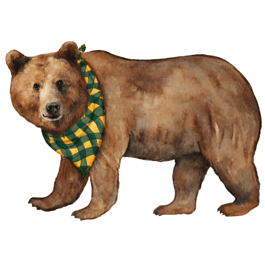 Bear Door Hanger: With Bow