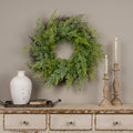 26" SOFT TOUCH MIXED FERN WREATH