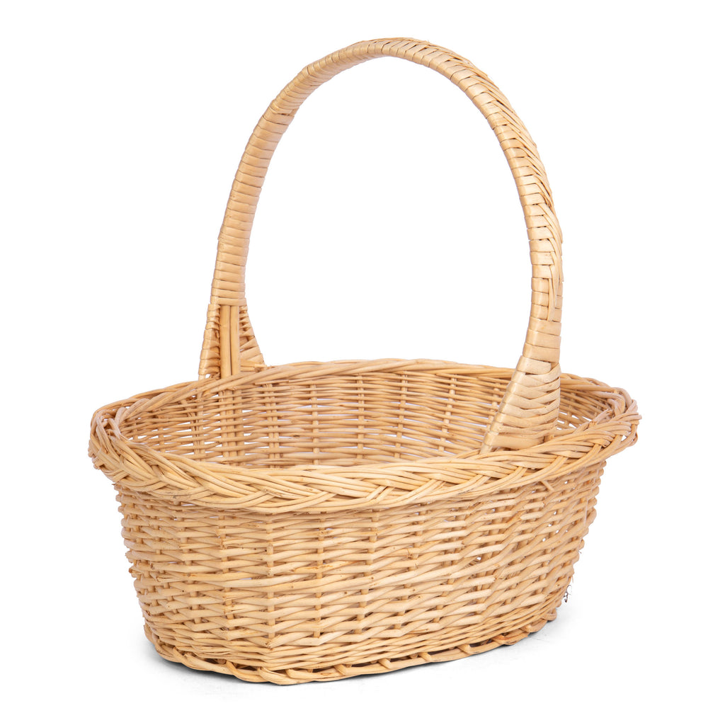 Oval White Willow with Over Handle